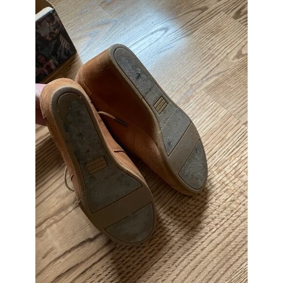 TOMS Desert Wedge Chestnut Suede Tan Booties Size 10 - Picture 7 of 7